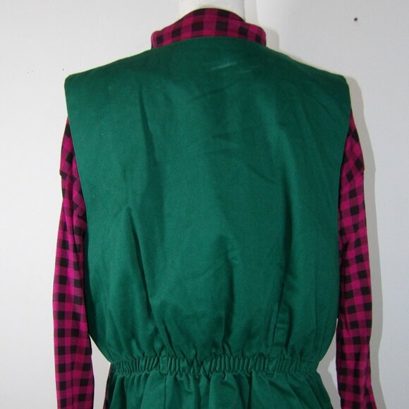 Women's Turtleneck Top & Matching Vest Size 1W Vintage Susan Bristol - Picture 3 of 5
